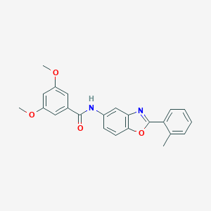 molecular formula C23H20N2O4 B327214 3,5-dimethoxy-N-[2-(2-methylphenyl)-1,3-benzoxazol-5-yl]benzamide 