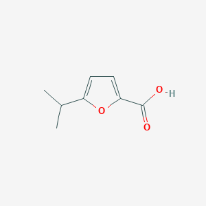 molecular formula C8H10O3 B3272165 2-Furancarboxylic acid, 5-(1-methylethyl)- CAS No. 56311-38-7