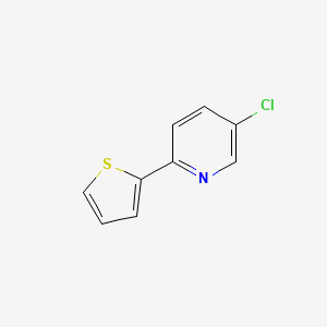 molecular formula C9H6ClNS B3272203 5-Chloro-2-thiophen-2-yl-pyridine CAS No. 56421-70-6