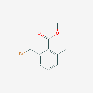 molecular formula C10H11BrO2 B3272205 Methyl 2-(bromomethyl)-6-methylbenzoate CAS No. 56427-77-1