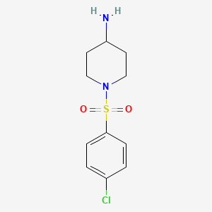 1-(4-Chlorophenyl)sulfonylpiperidin-4-amine