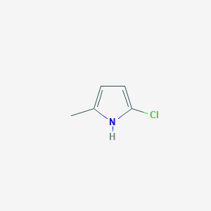 molecular formula C5H6ClN B3272219 2-chloro-5-methyl-1H-pyrrole CAS No. 56454-32-1