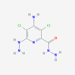 molecular formula C6H8Cl2N6O B3272278 4-氨基-3,5-二氯-6-肼基吡啶-2-碳酰肼 CAS No. 565194-60-7