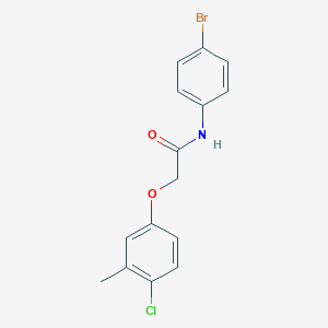 molecular formula C15H13BrClNO2 B327228 N-(4-bromophenyl)-2-(4-chloro-3-methylphenoxy)acetamide 