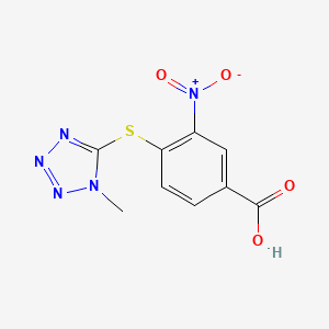 4-[(1-methyl-1H-1,2,3,4-tetrazol-5-yl)sulfanyl]-3-nitrobenzoic acid