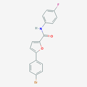 molecular formula C17H11BrFNO2 B327229 5-(4-bromophenyl)-N-(4-fluorophenyl)-2-furamide 