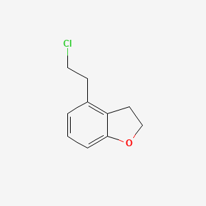 molecular formula C10H11ClO B3272293 4-(2-Chloroethyl)-2,3-dihydro-1-benzofuran CAS No. 565197-96-8