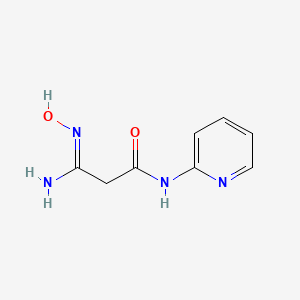 molecular formula C8H10N4O2 B3272300 2-(N'-hydroxycarbamimidoyl)-N-(pyridin-2-yl)acetamide CAS No. 565206-92-0