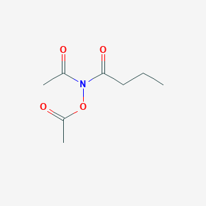 molecular formula C8H13NO4 B3272320 N-acetoxy-N-acetylbutyramide CAS No. 56523-73-0