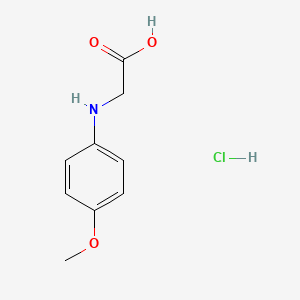 molecular formula C9H12ClNO3 B3272442 2-((4-Methoxyphenyl)amino)acetic acid hydrochloride CAS No. 56676-73-4