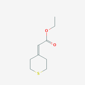 molecular formula C9H14O2S B3272478 Ethyl 2-(thian-4-ylidene)acetate CAS No. 56700-45-9