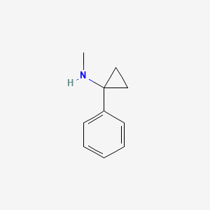 molecular formula C10H13N B3272515 N-Methyl-1-phenylcyclopropanamine CAS No. 56771-48-3