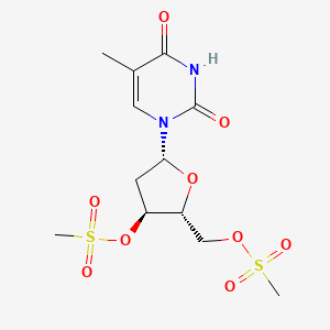 molecular formula C12H18N2O9S2 B3272526 3',5'-DI-O-Mesylthymidine CAS No. 56822-33-4