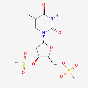 molecular formula C12H18N2O9S2 B3272526 3',5'-二-O-甲磺酰胸苷 CAS No. 56822-33-4