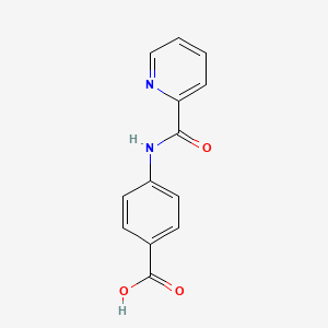 molecular formula C13H10N2O3 B3272574 4-[(Pyridin-2-ylcarbonyl)amino]benzoic acid CAS No. 5693-36-7