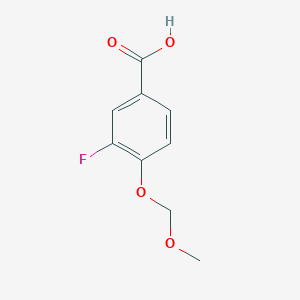 molecular formula C9H9FO4 B3272618 3-氟-4-(甲氧甲氧基)苯甲酸 CAS No. 570408-32-1