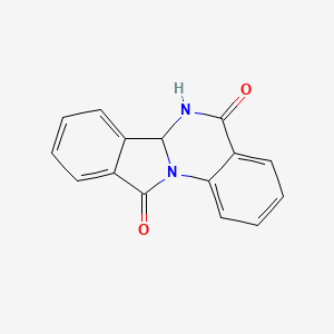 molecular formula C15H10N2O2 B3272663 6,6a-Dihydroisoindolo[2,1-a]quinazoline-5,11-dione CAS No. 57097-71-9