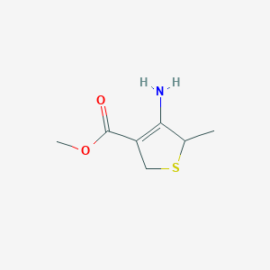 B3272673 Methyl 4-amino-5-methyl-2,5-dihydrothiophene-3-carboxylate CAS No. 571187-11-6