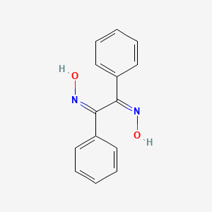molecular formula C14H12N2O2 B3272708 α-苯偶氮二肟 CAS No. 572-45-2