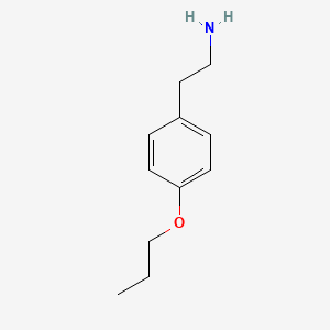 molecular formula C11H17NO B3272711 2-(4-Propoxyphenyl)ethanamine CAS No. 57224-67-6
