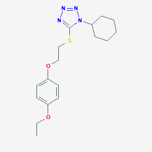 molecular formula C17H24N4O2S B327274 1-Cyclohexyl-5-[2-(4-ethoxy-phenoxy)-ethylsulfanyl]-1H-tetrazole 