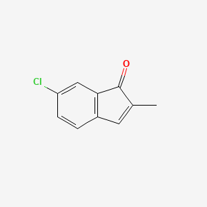 molecular formula C10H7ClO B3272744 6-Chloro-2-methyl-1H-inden-1-one CAS No. 5728-96-1