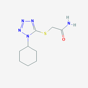 molecular formula C9H15N5OS B327275 2-(1-Cyclohexyl-1H-tetrazol-5-ylsulfanyl)-acetamide 