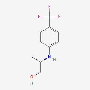 molecular formula C10H12F3NO B3272751 (S)-2-(4-Trifluoromethylphenylamino)propan-1-ol CAS No. 572923-22-9