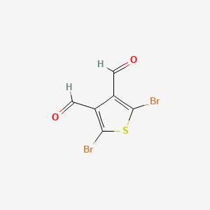 molecular formula C6H2Br2O2S B3272754 2,5-Dibromothiophene-3,4-dicarbaldehyde CAS No. 57308-96-0