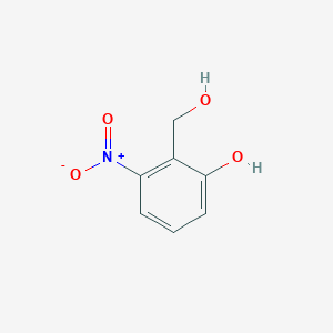 molecular formula C7H7NO4 B3272768 2-(Hydroxymethyl)-3-nitrophenol CAS No. 57356-31-7