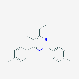 molecular formula C23H26N2 B327282 5-Ethyl-2,4-bis(4-methylphenyl)-6-propylpyrimidine 