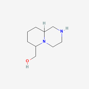 molecular formula C9H18N2O B3272824 (Octahydro-pyrido[1,2-a]pyrazin-6-yl)-methanol CAS No. 5740-16-9