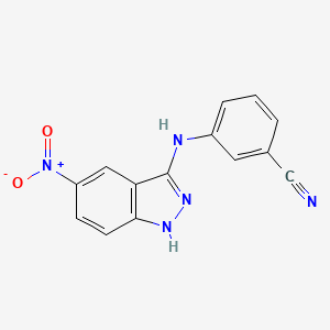 3-((5-Nitro-1H-indazol-3-yl)amino)benzonitrile