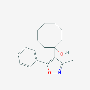 molecular formula C18H23NO2 B327287 1-(3-Methyl-5-phenyl-4-isoxazolyl)cyclooctanol 