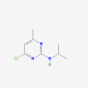 molecular formula C8H12ClN3 B3272880 (4-Chloro-6-methyl-pyrimidin-2-yl)-isopropyl-amine CAS No. 5748-34-5