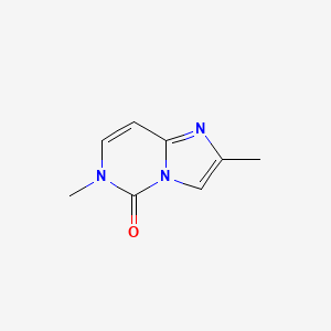 molecular formula C8H9N3O B3272889 2,6-Dimethylimidazo[1,2-c]pyrimidin-5(6H)-one CAS No. 57491-47-1