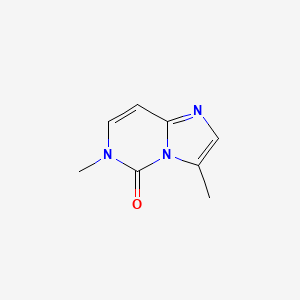 molecular formula C8H9N3O B3272894 3,6-Dimethylimidazo[1,2-c]pyrimidin-5(6H)-one CAS No. 57491-48-2