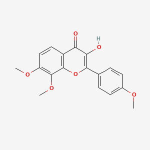 molecular formula C18H16O6 B3272899 3-Hydroxy-4',7,8-trimethoxyflavone CAS No. 57499-06-6