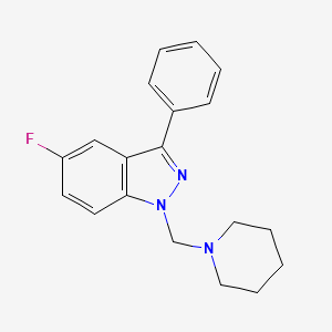 5-Fluoro-3-phenyl-1-(piperidin-1-ylmethyl)-1H-indazole