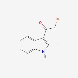 molecular formula C11H10BrNO B3272930 2-bromo-1-(2-methyl-1H-indol-3-yl)ethan-1-one CAS No. 57642-02-1
