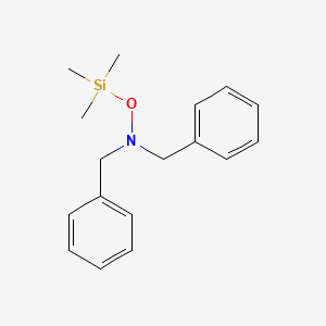 molecular formula C17H23NOSi B3272949 Benzenemethanamine, N-(phenylmethyl)-N-[(trimethylsilyl)oxy]- CAS No. 57683-73-5