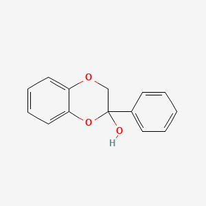 molecular formula C14H12O3 B3272962 2-Phenyl-2,3-dihydro-1,4-benzodioxin-2-ol CAS No. 5770-68-3