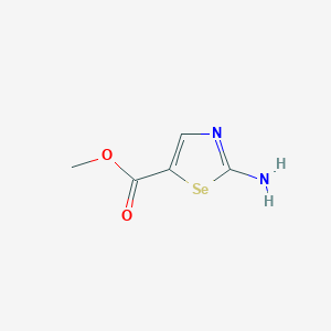 molecular formula C5H6N2O2Se B3272995 2-Amino-selenazole-5-carboxylic acid methyl ester CAS No. 57739-52-3