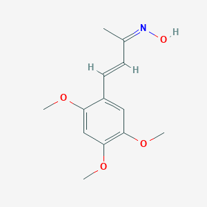 molecular formula C13H17NO4 B327302 4-(2,4,5-Trimethoxyphenyl)-3-buten-2-one oxime 