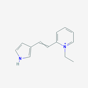 molecular formula C13H15N2+ B327303 1-ethyl-2-[2-(1H-pyrrol-3-yl)ethenyl]pyridin-1-ium 