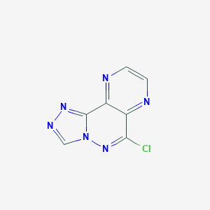 molecular formula C7H3ClN6 B327305 6-Chloropyrazino[2,3-d][1,2,4]triazolo[4,3-b]pyridazine 