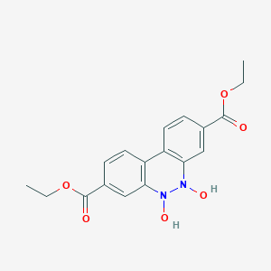 molecular formula C18H18N2O6 B327307 diethyl 5,6-dihydroxybenzo[c]cinnoline-3,8-dicarboxylate 