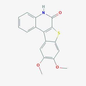 molecular formula C17H13NO3S B327310 9,10-dimethoxy[1]benzothieno[2,3-c]quinolin-6(5H)-one 