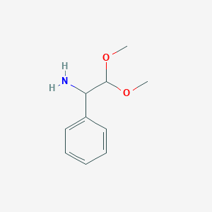 molecular formula C10H15NO2 B3273102 2,2-二甲氧基-1-苯乙胺 CAS No. 57962-58-0
