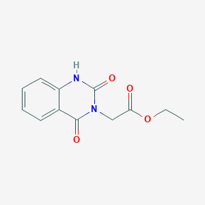 molecular formula C12H12N2O4 B3273106 ethyl 2-(1,2-dihydro-2,4-dioxoquinazolin-3(4H)-yl)acetate CAS No. 58004-83-4